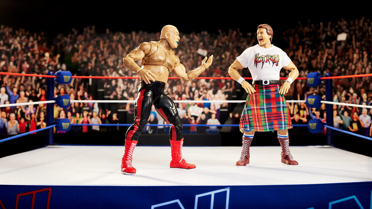 WWE Ultimate Edition Coliseum Collection Series 3 - "Rowdy" Roddy Piper & George "The Animal" Steele - Set completo con BOX