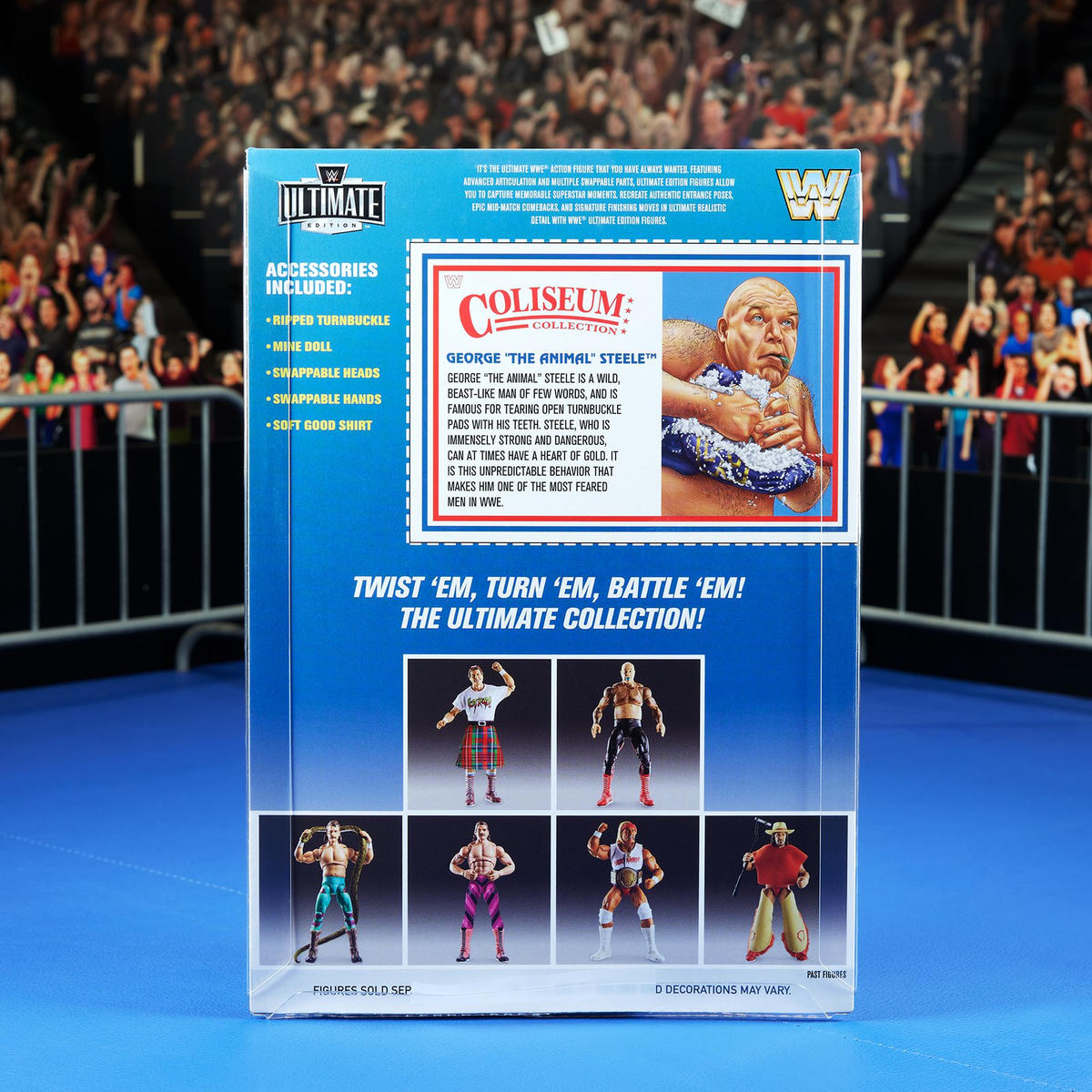WWE Ultimate Edition Coliseum Collection Series 3 - "Rowdy" Roddy Piper & George "The Animal" Steele - Set completo con BOX