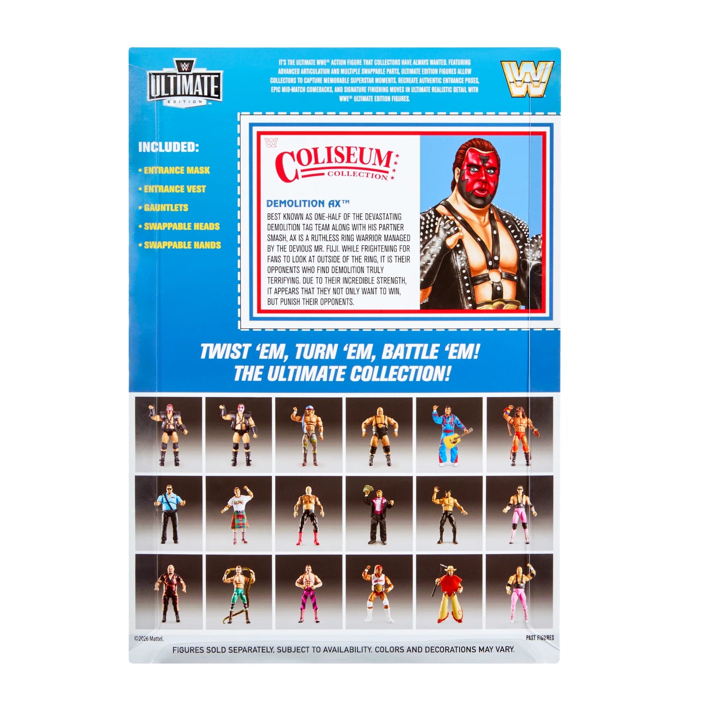 WWE Ultimate Edition Coliseum Collection - Demolition (Ax & Smash) *Bundle*