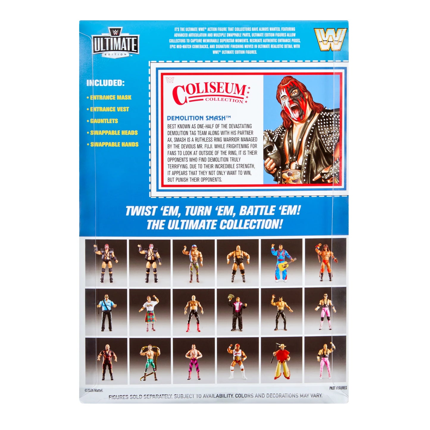 WWE Ultimate Edition Coliseum Collection - Demolition (Ax & Smash) *Bundle*