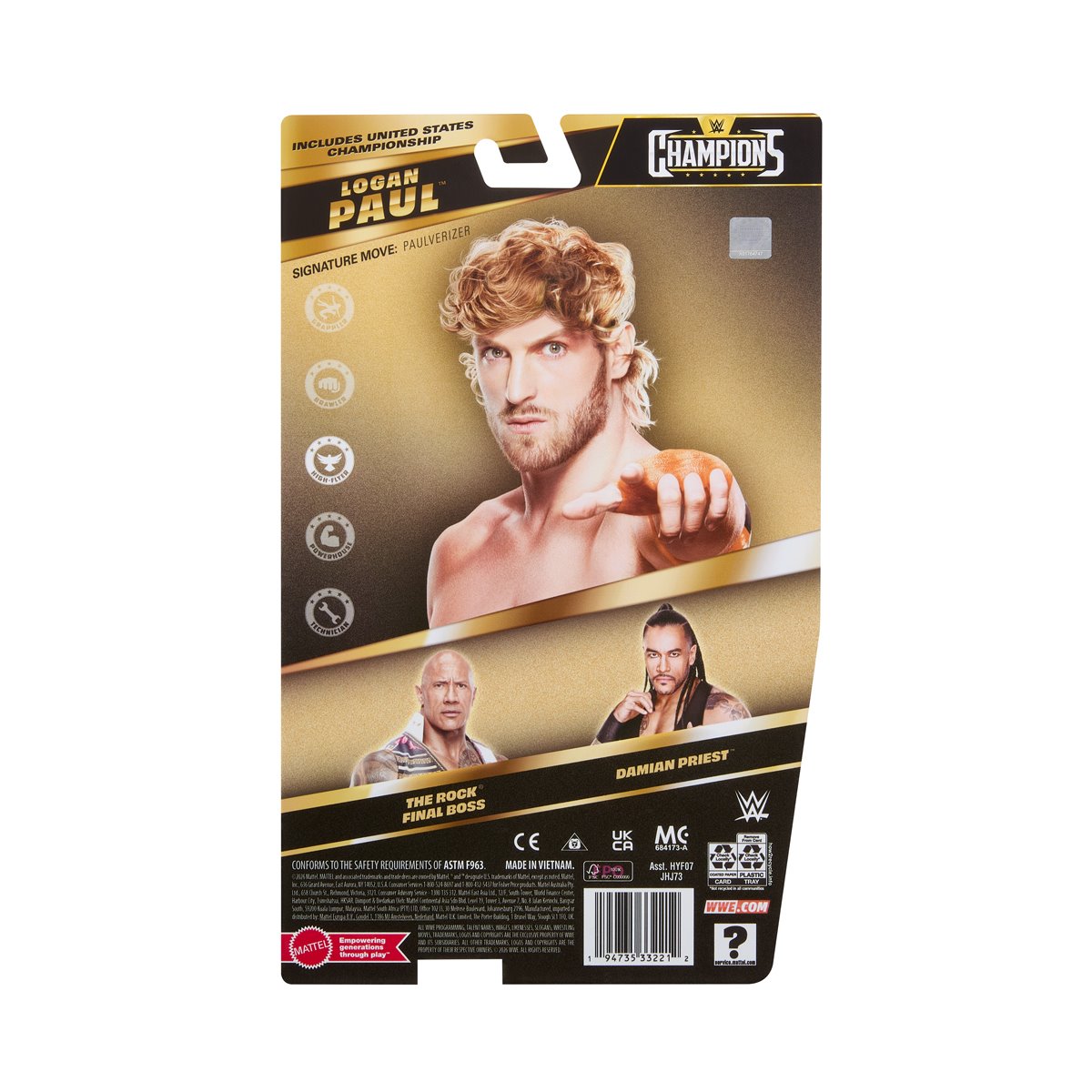 WWE Main Event Champions 2026 Wave 2 - Logan Paul *DMG*