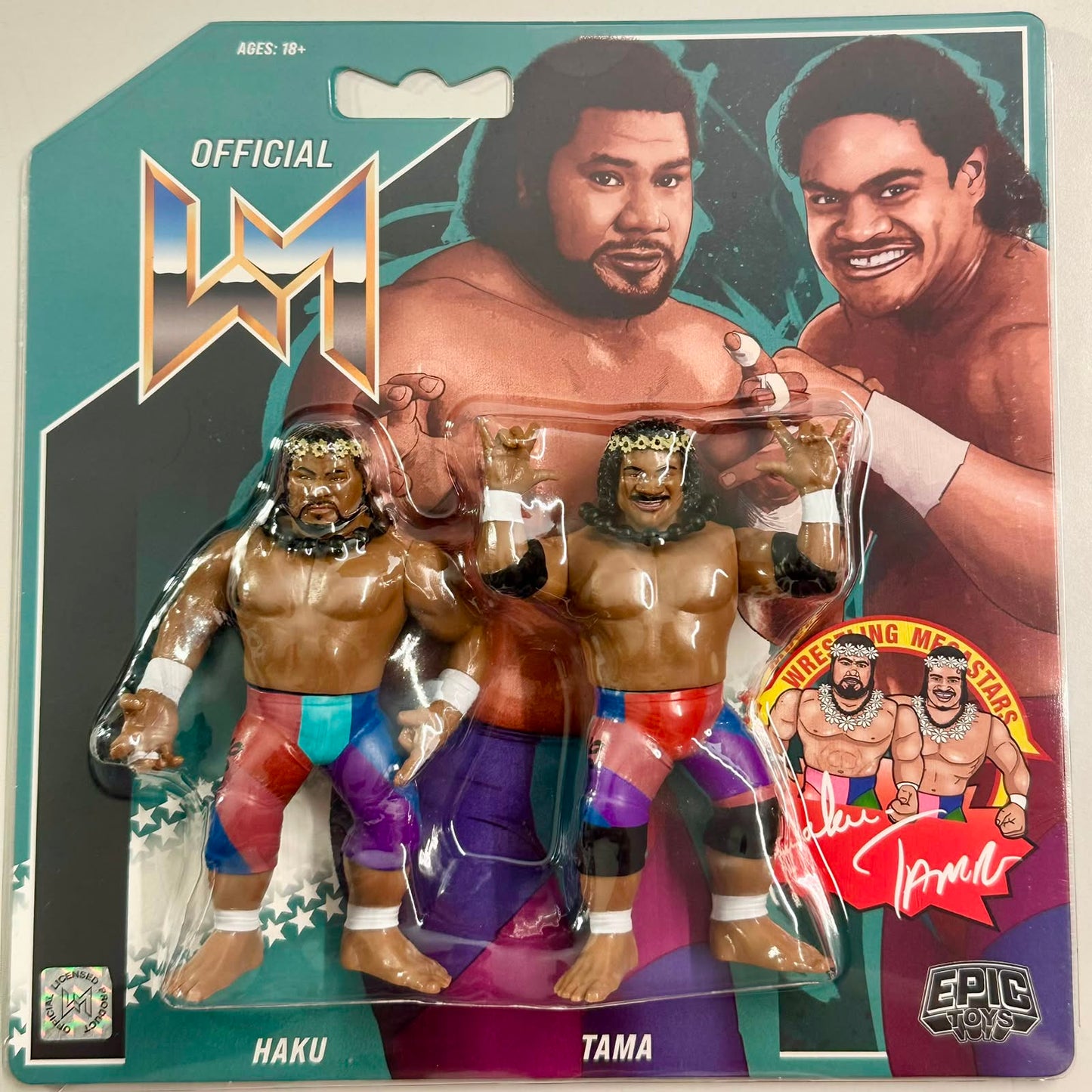 Retro Epic Toys Wrestling Megastars – The Islanders – Haku & Tama