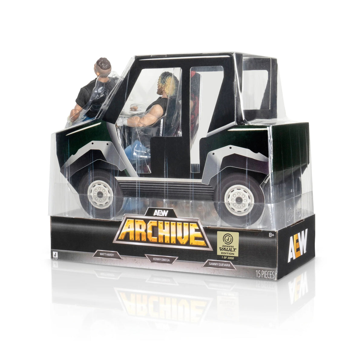 AEW Jazwares Vault Archive - Golf Cart 3-Pack - Sammy Guevara + Matt Hardy + Kenny Omega (Limited Edition 1:3000)