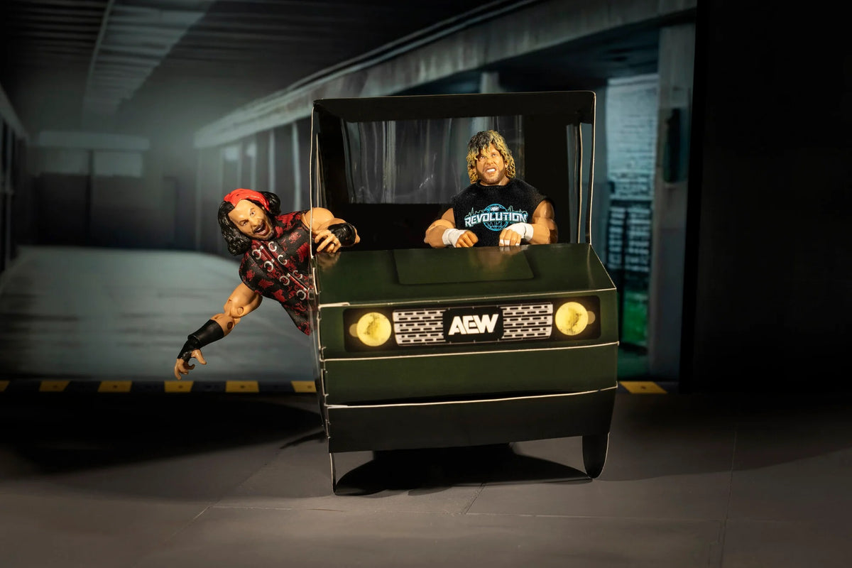 AEW Jazwares Vault Archive - Golf Cart 3-Pack - Sammy Guevara + Matt Hardy + Kenny Omega (Limited Edition 1:3000)