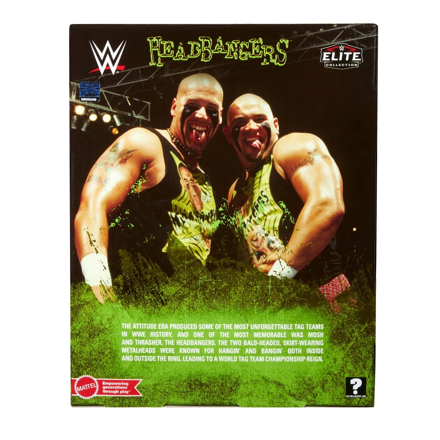 WWE Elite 2-Pack - Mosh & Thrasher - The Headbangers *DMG*