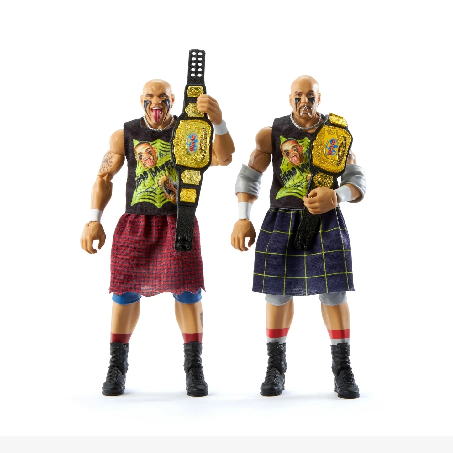 WWE Elite 2-Pack - Mosh & Thrasher - The Headbangers *DMG*