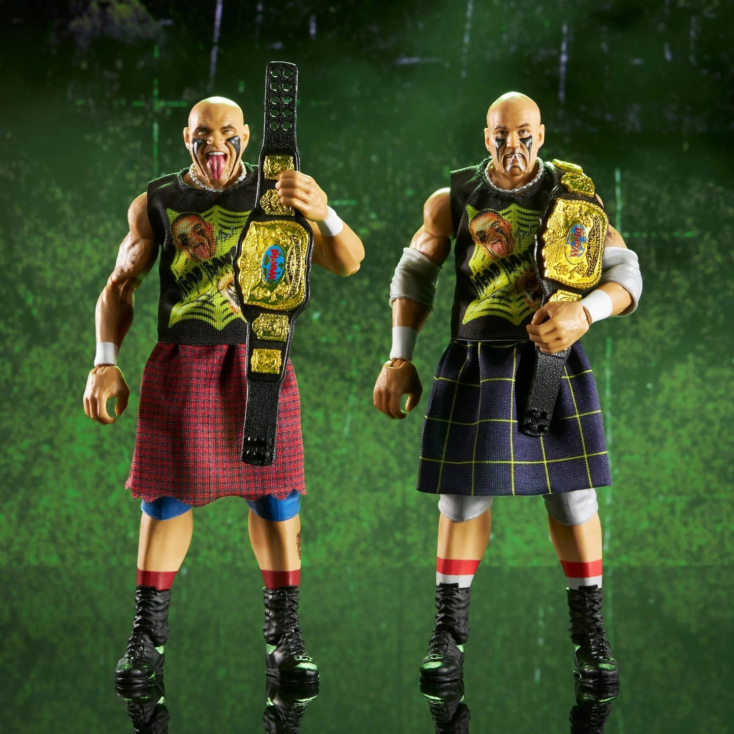 WWE Elite 2-Pack - Mosh & Thrasher - The Headbangers *DMG*