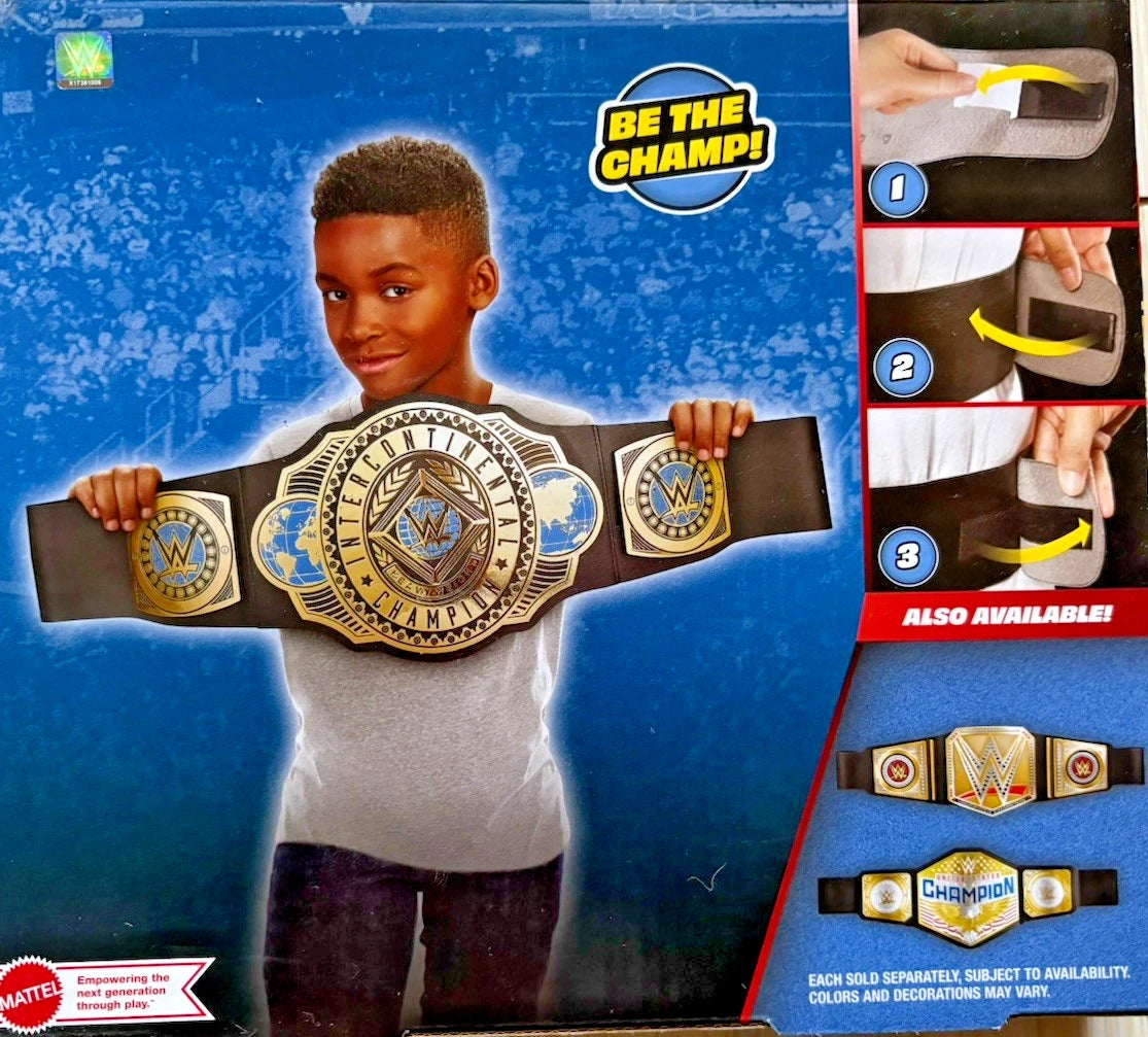 WWE Intercontinental Toy Belt - Cintura giocattolo Mattel