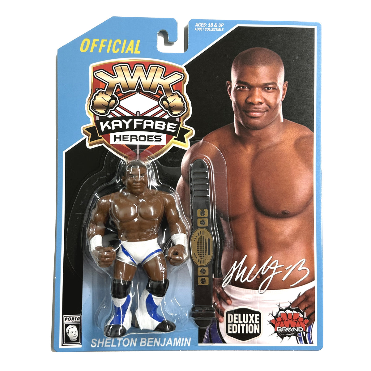 KWK Kayfabe Heroes - Shelton Benjamin (Blue card Deluxe Edition)