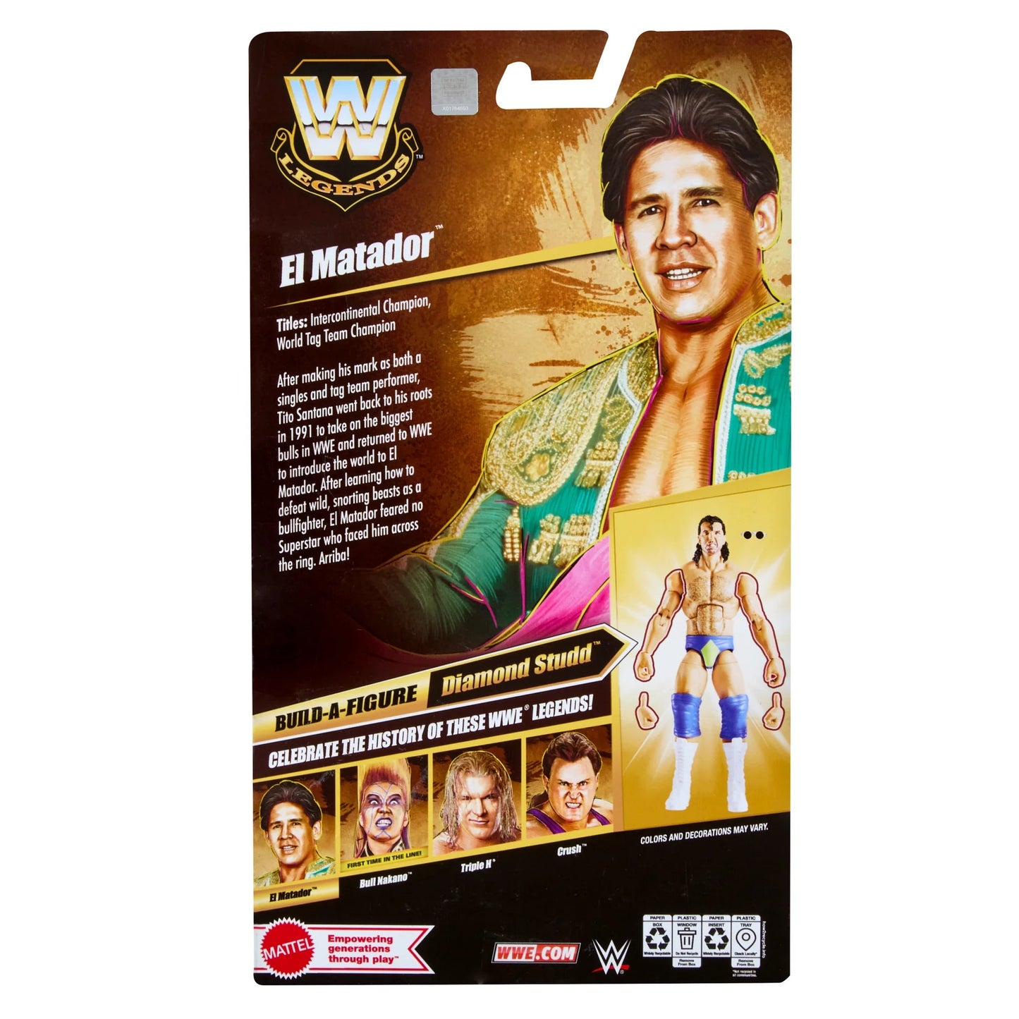 WWE Elite Legends Series 31 - El Matador Tito Santana *DMG*