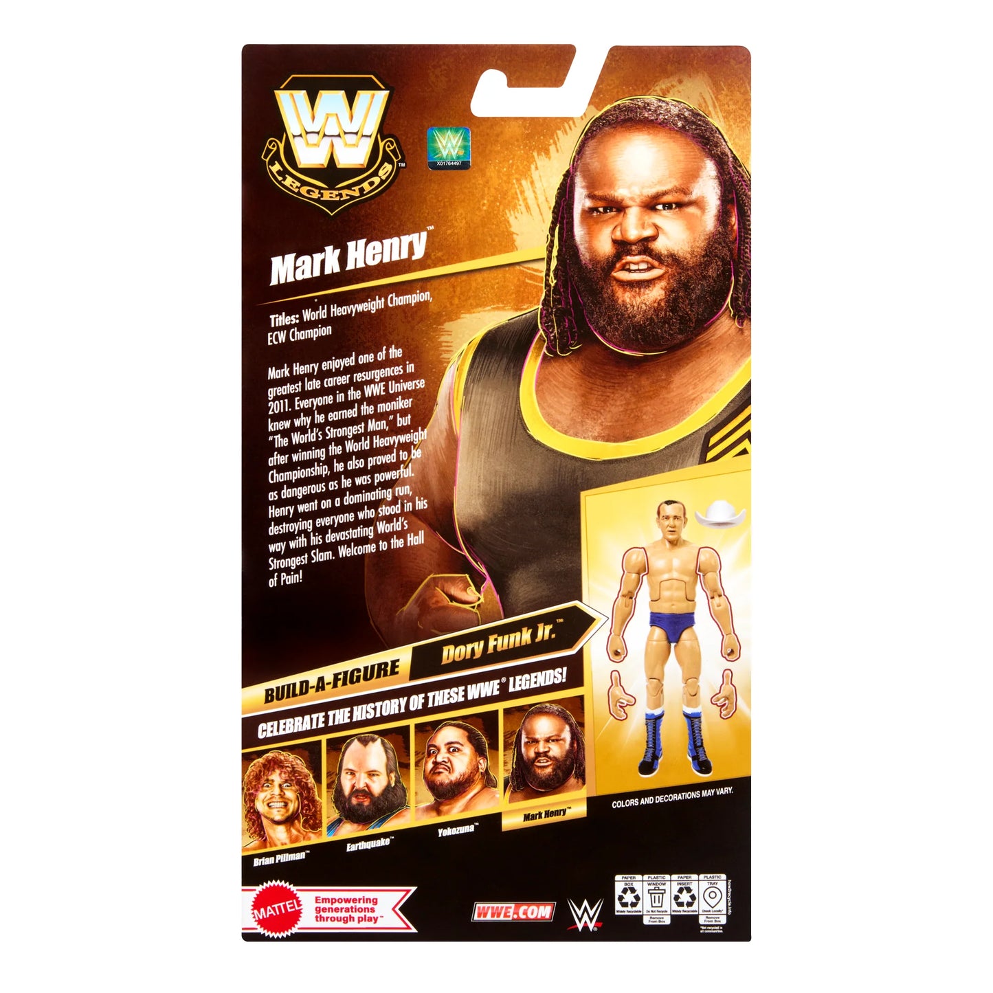 WWE Elite Legends Series 32 - Mark Henry (Build Dory Funk Jr.)