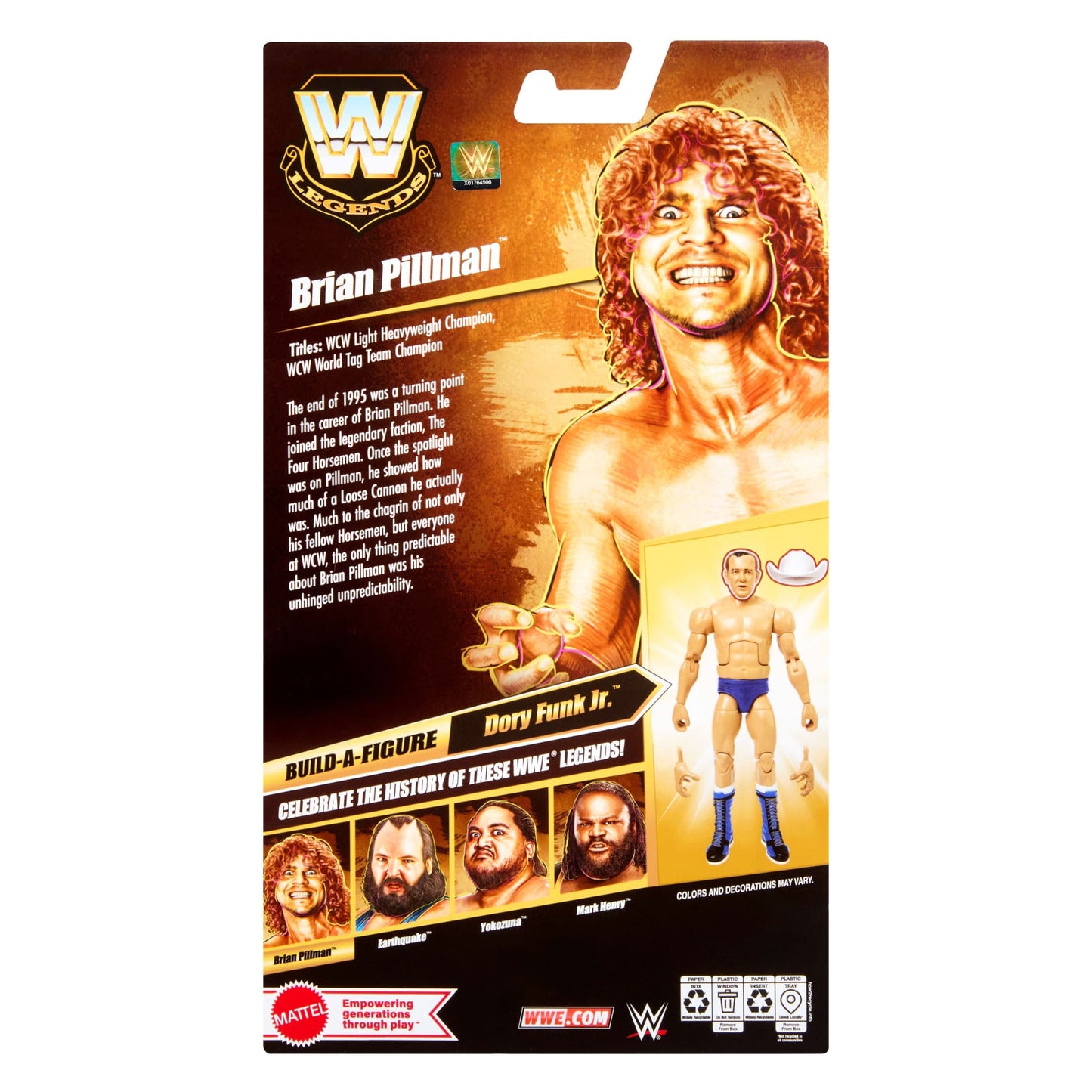 WWE Elite Legends Series 32 - Brian Pillman (Build Dory Funk Jr.)