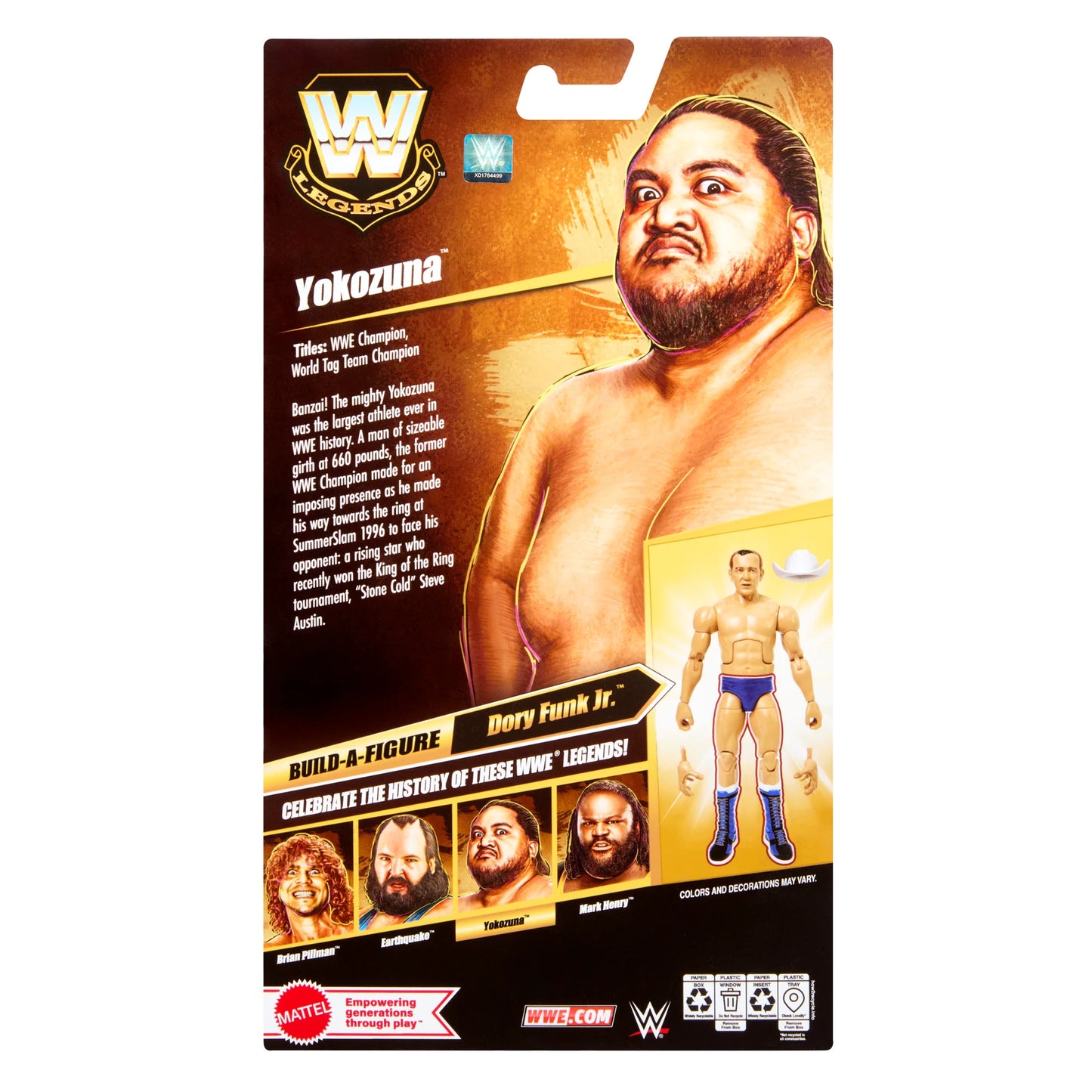 WWE Elite Legends Series 32 - Yokozuna (Build Dory Funk Jr.)