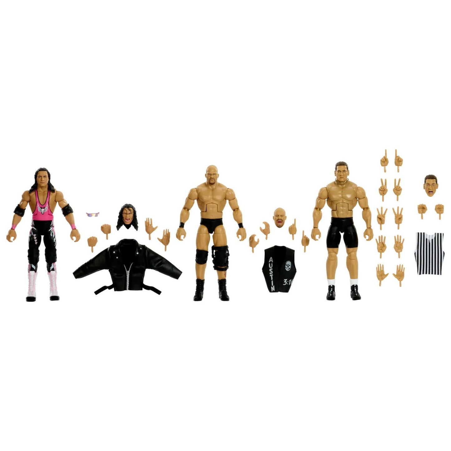 WWE Elite 3-Pack - The Submission Match - Bret Hart + Stone Cold Steve Austin + Ken Shamrock