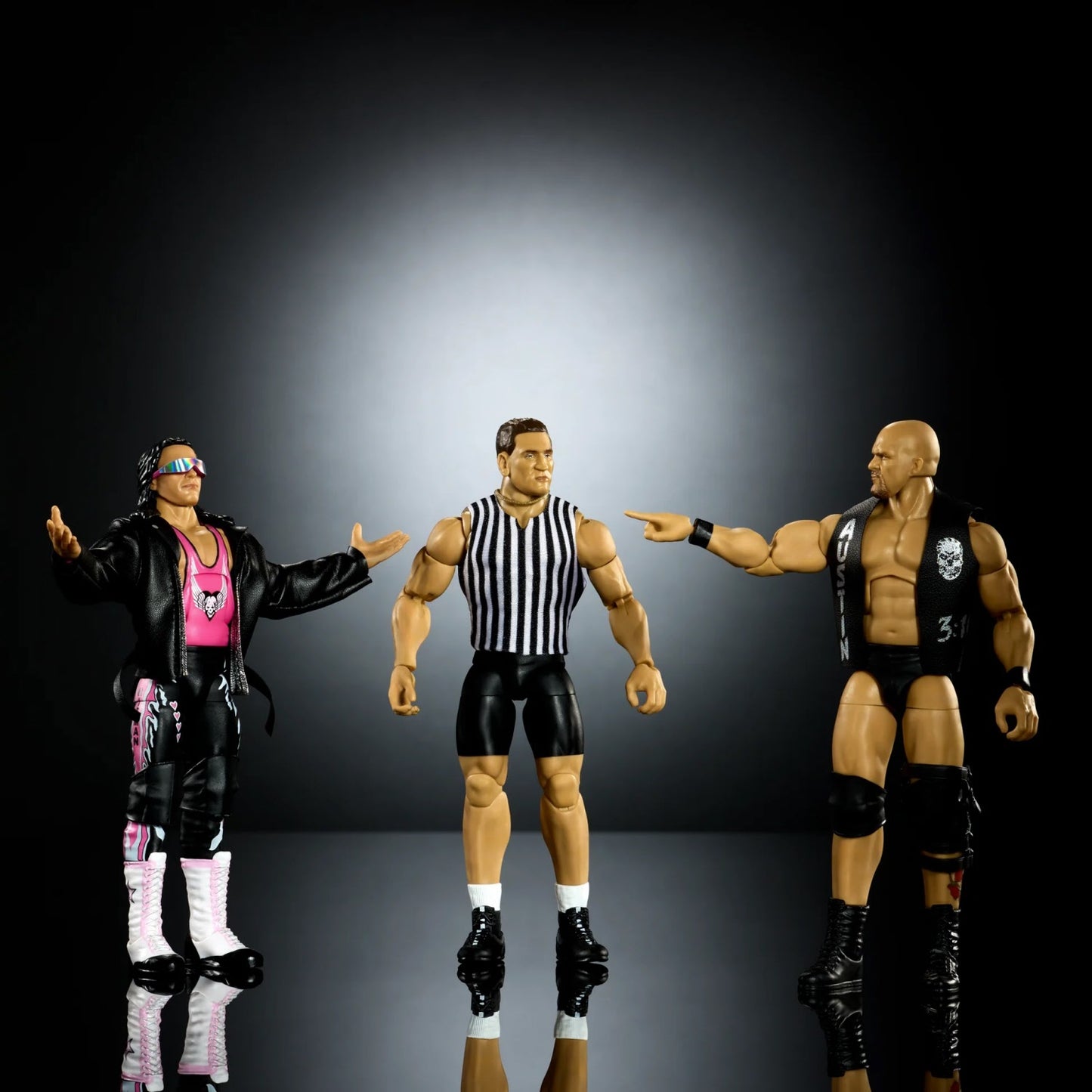 WWE Elite 3-Pack - The Submission Match - Bret Hart + Stone Cold Steve Austin + Ken Shamrock