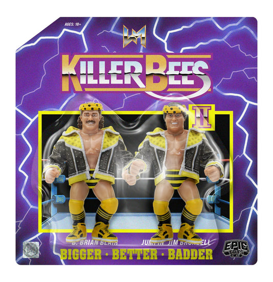 Retro Epic Toys Wrestling Megastars - The Killer Bees II - B. Brian Blair & Jumpin' Jim Brunzell