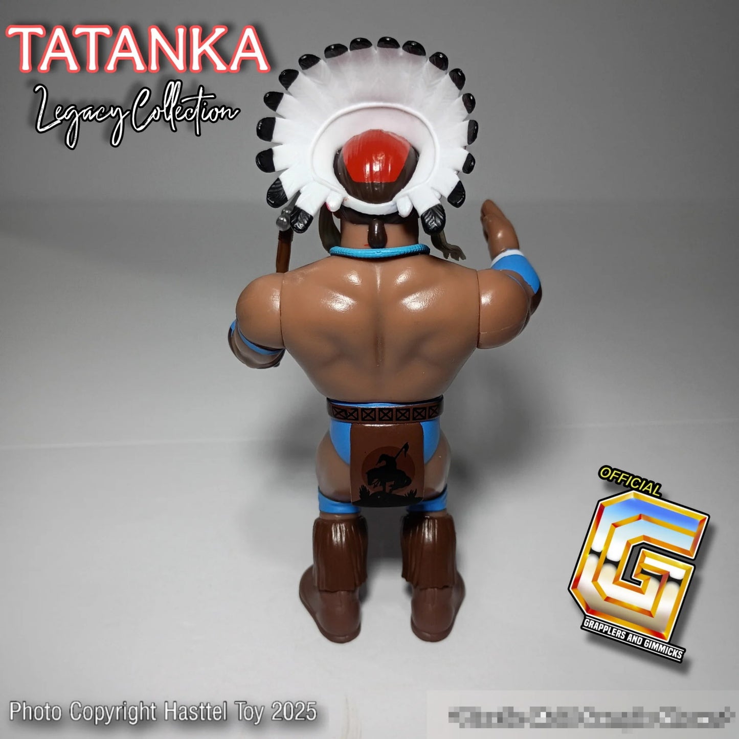 Retro Hasttel Grapplers & Gimmicks - Tatanka (Blue)