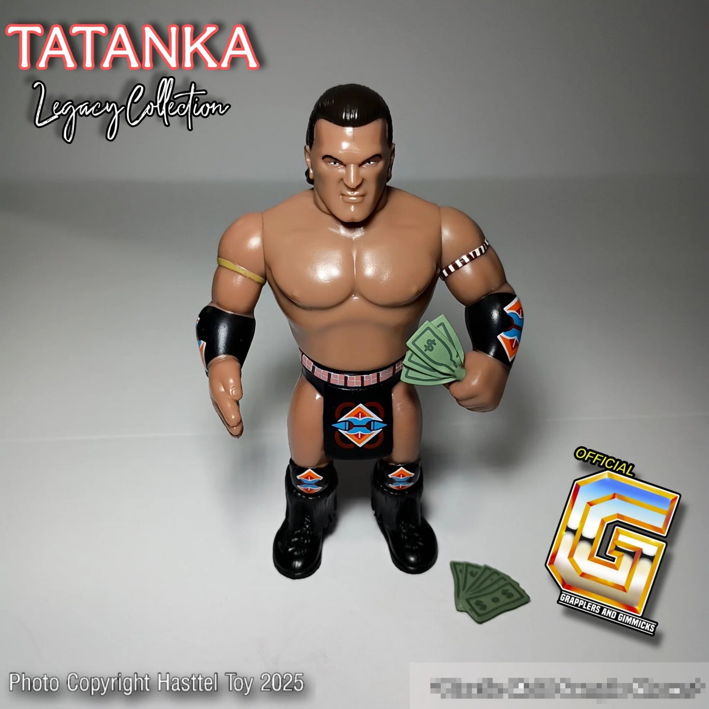Retro Hasttel Grapplers & Gimmicks - Tatanka (Black Heel)