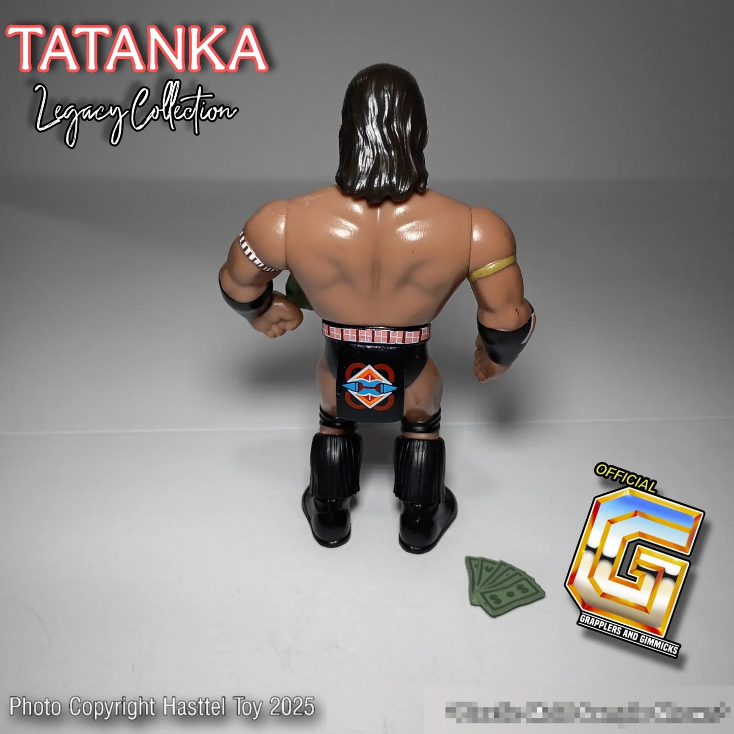 Retro Hasttel Grapplers & Gimmicks - Tatanka (Black Heel)