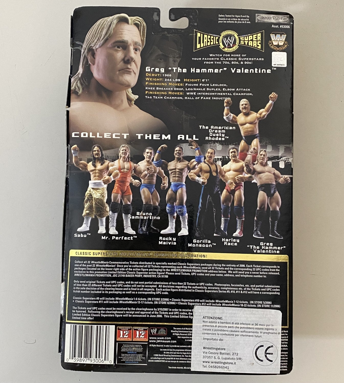WWE Classic Superstars Serie 10 - Greg Valentine *Vedi le foto*