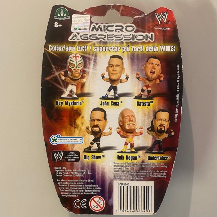 WWE Micro Aggression (Giochi Preziosi 2006) - John Cena (Höhe 6cm) *DMG*