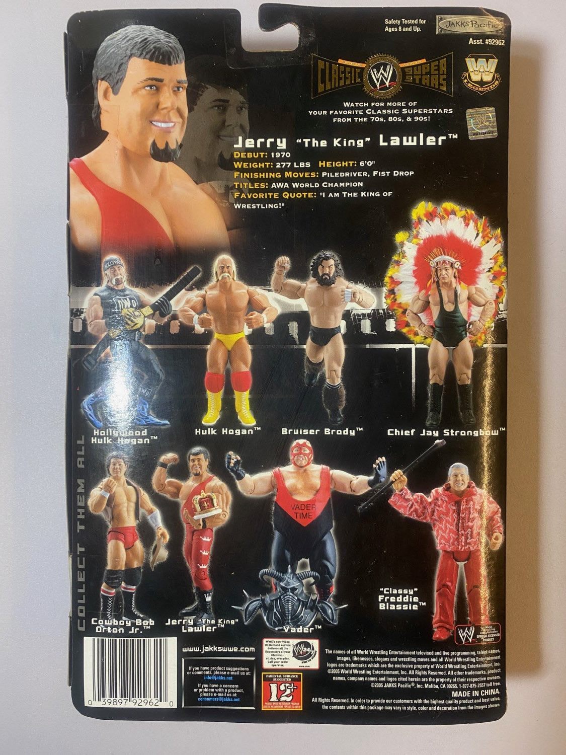 WWE Classic Superstars Serie 08 - Jerry "The King" Lawler *Vedi le foto*