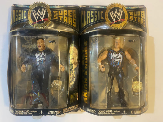 WWE Classic Superstars Serie 12 - Nasty Boys - Brian Knobbs & Jerry Sags *Vedi le foto*