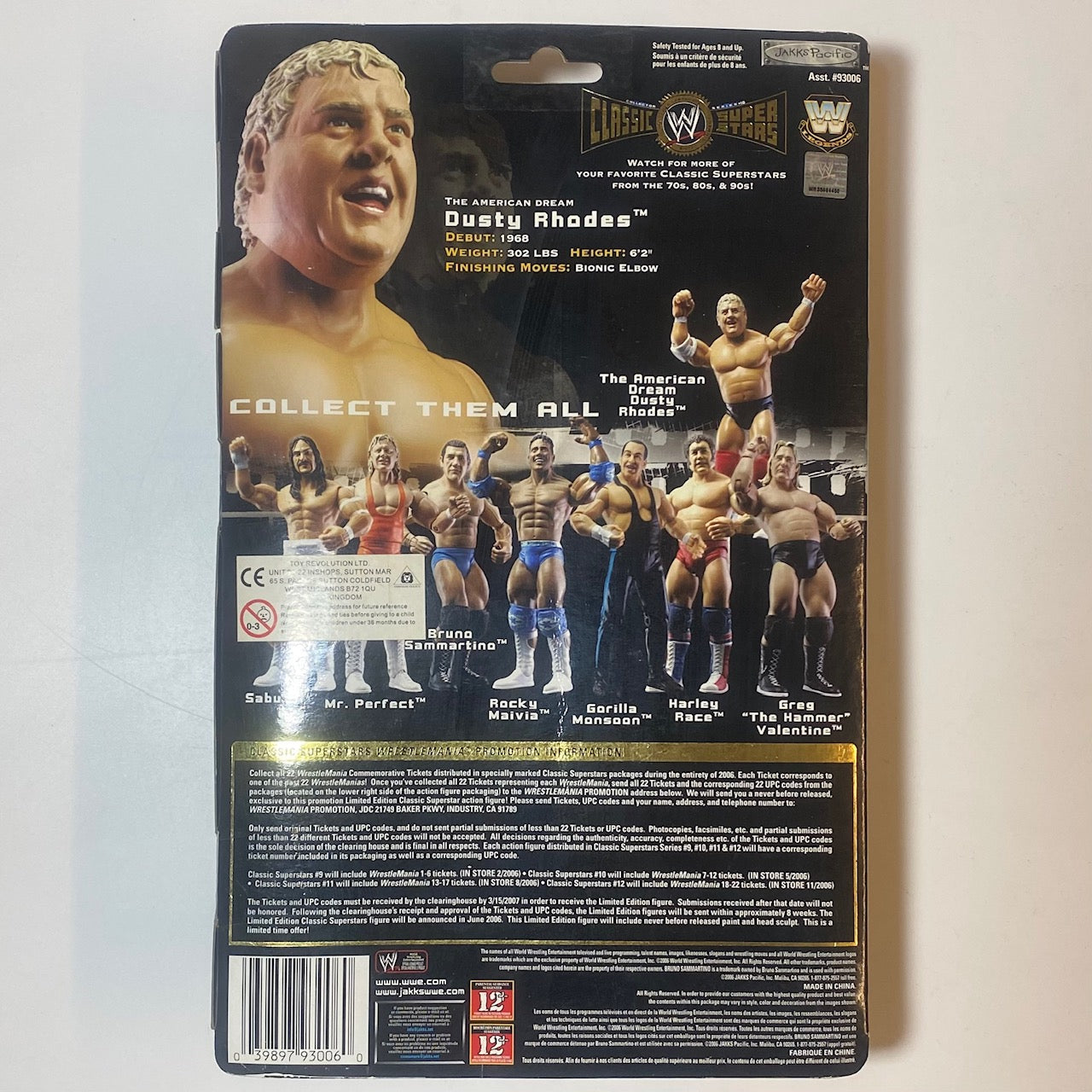 WWE Classic Superstars Serie 10 - American Dream Dusty Rhodes *Vedi le foto*