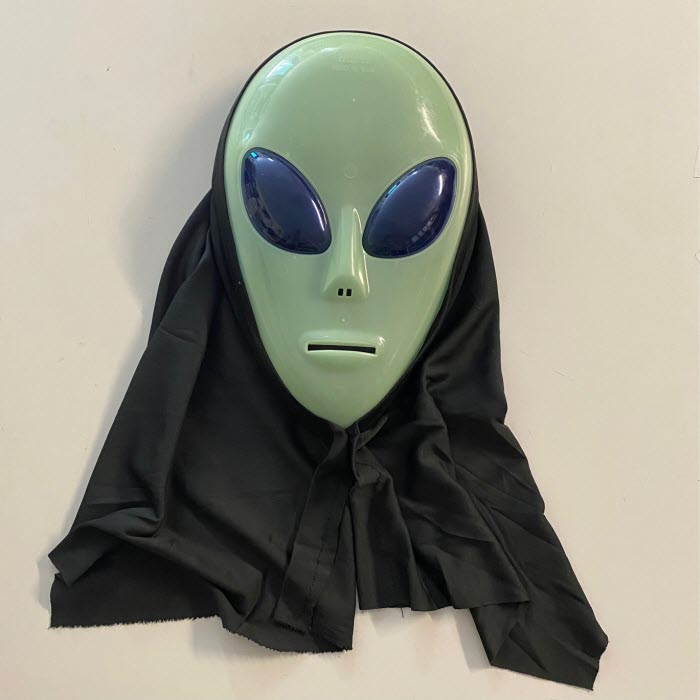 Maschera in plastica - Alien (Taglia adulto)