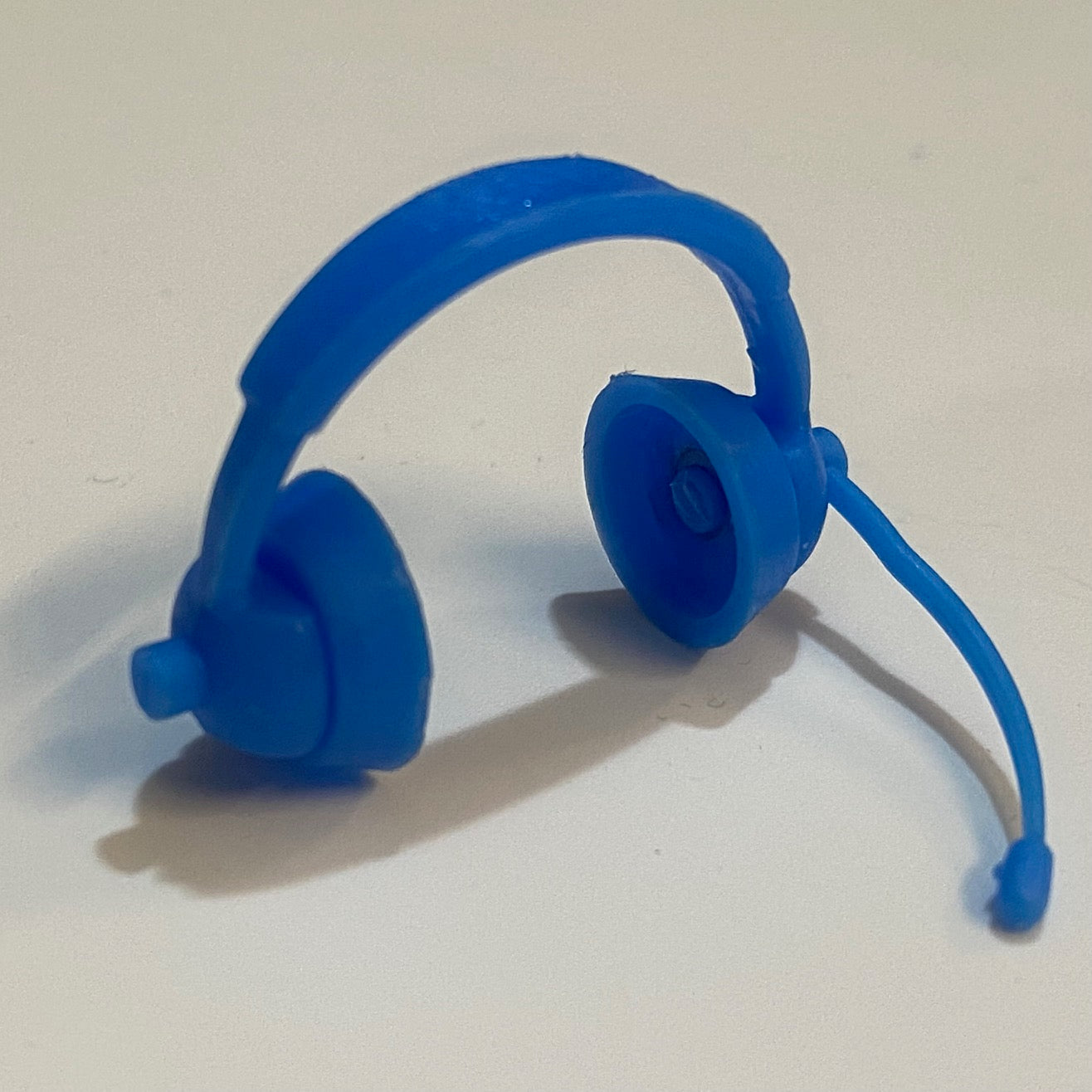 Cuffia da commentatore blu per Action Figure