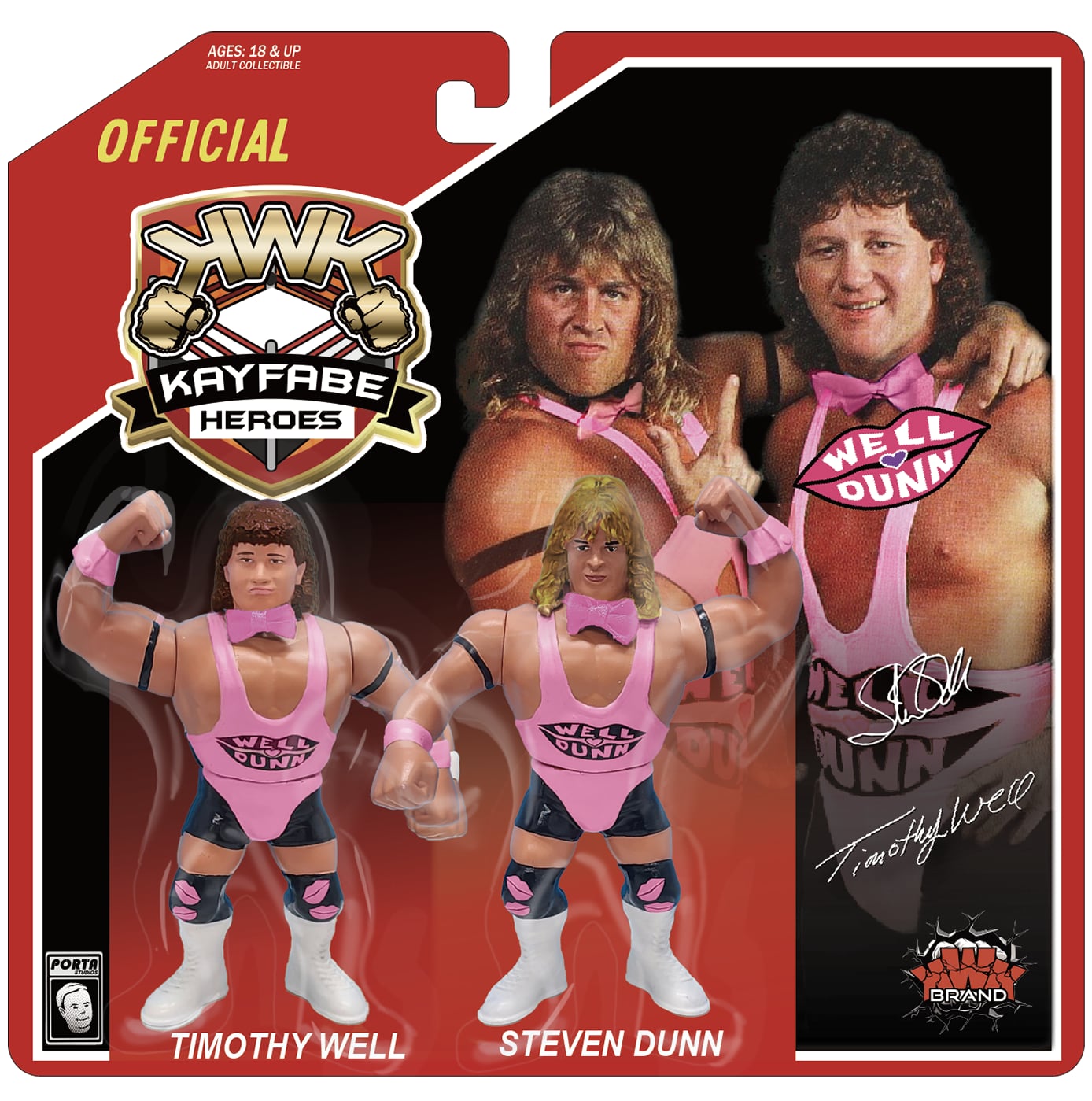 KWK Kayfabe Heroes - Timothy Well & Steven Dunn - Well Dunn (Red Card)