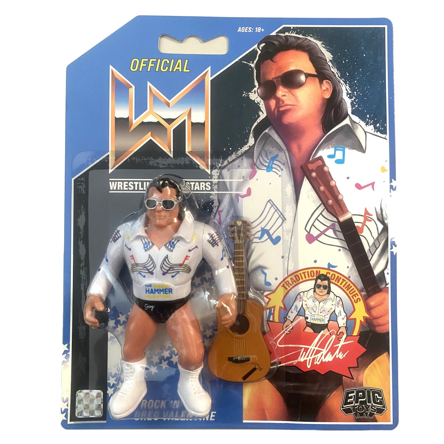 Wrestling Megastars Series - Greg "The Hammer" Valentine (Retro Style)