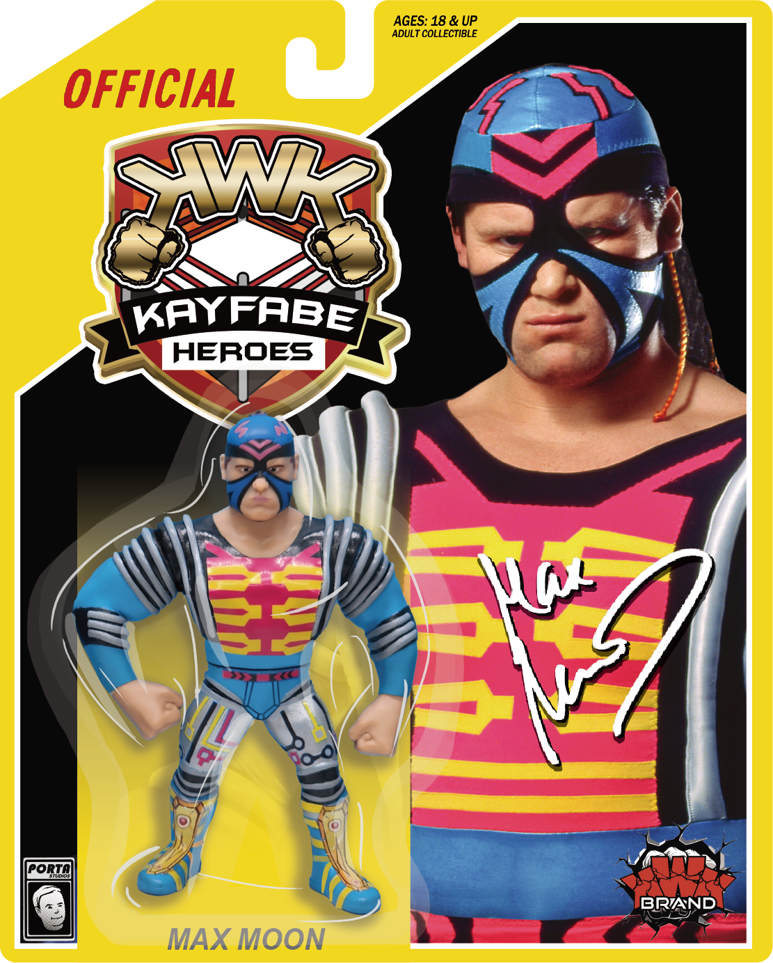 KWK Kayfabe Heroes - Max Moon (Yellow Card)