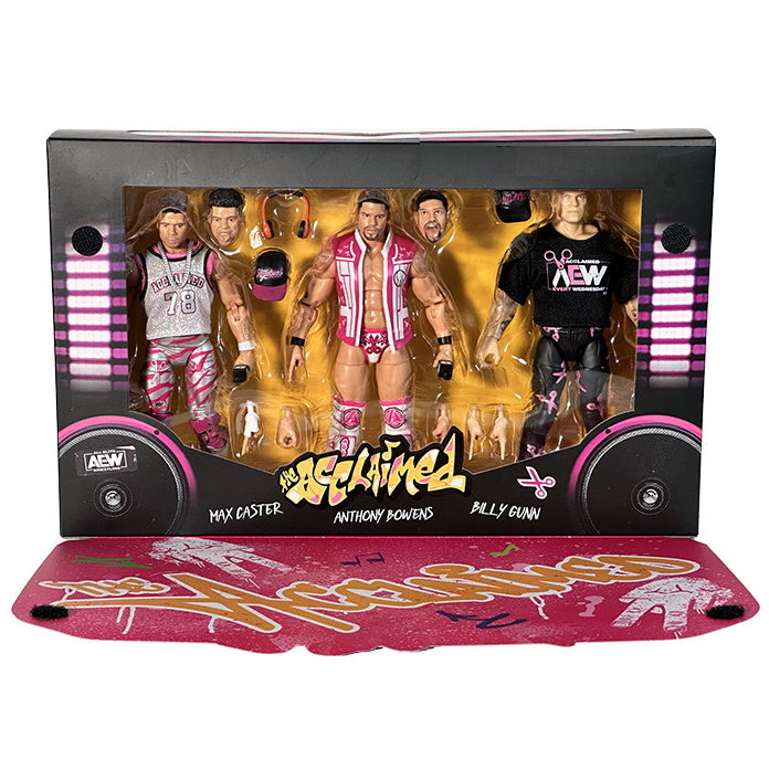 AEW Limited Edition 3-Pack - The Acclaimed - Max Caster + Anthony Bowens + Billy Gunn