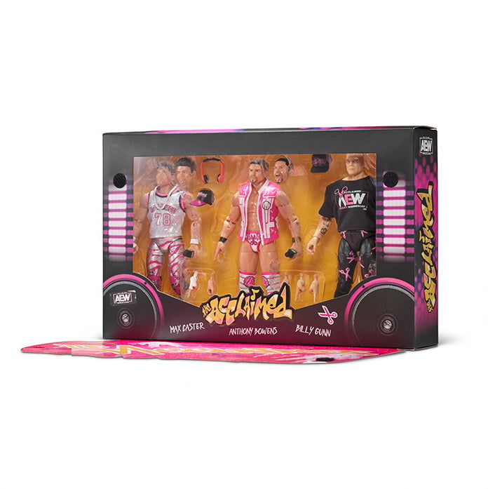 AEW Limited Edition 3-Pack - The Acclaimed - Max Caster + Anthony Bowens + Billy Gunn
