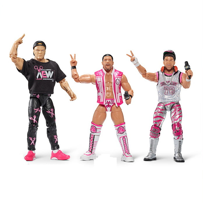AEW Limited Edition 3-Pack - The Acclaimed - Max Caster + Anthony Bowens + Billy Gunn