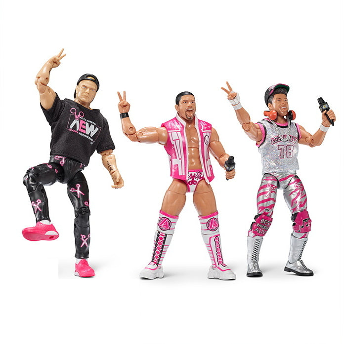 AEW Limited Edition 3-Pack - The Acclaimed - Max Caster + Anthony Bowens + Billy Gunn