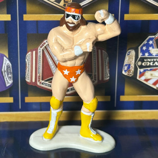 WWF 1990 Applause Mini Action Figure (8,5 cm) - Macho Man Randy Savage (Usato in ottime condizioni)