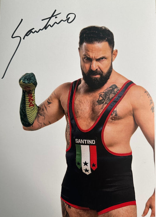 Autografo Originale - Santino Marella (Formato A4)