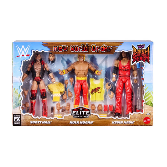WWE Elite Bash at the Beach 3-Pack - Hulk Hogan + Scott Hall + Kevin Nash
