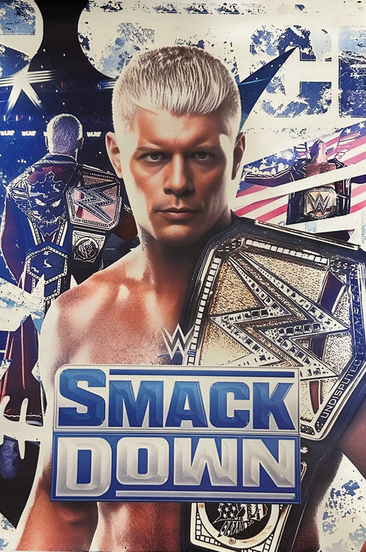 Poster su tela (30x45cm) - Cody Rhodes (Smackdown)