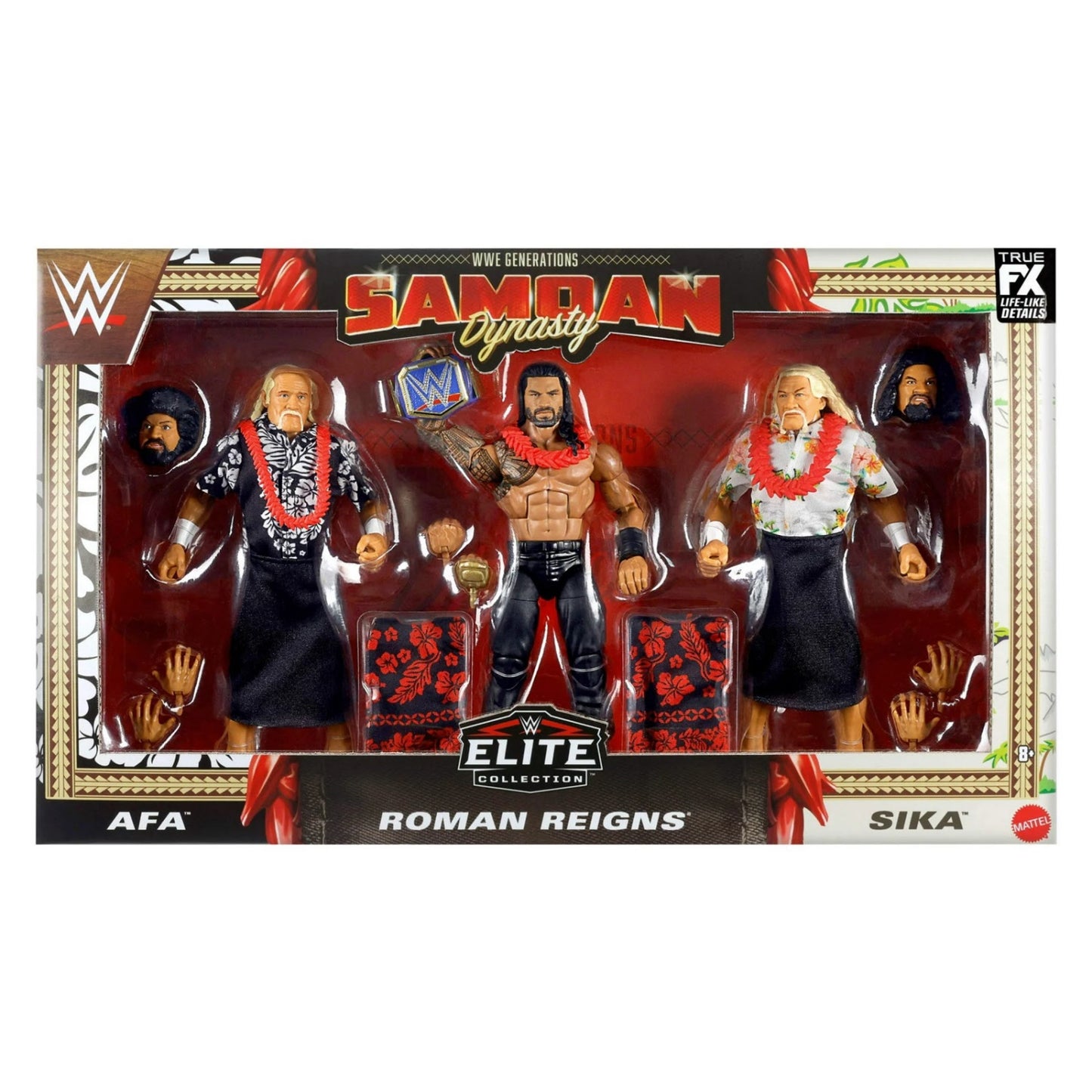 WWE Walmart Limited Edition 3-Pack - The Samoan Dynasty - Roman Reings + Afa + Sika
