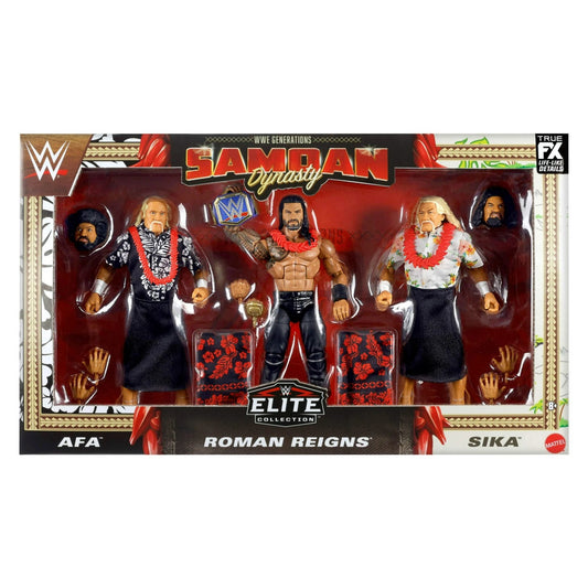 WWE Walmart Limited Edition 3-Pack - The Samoan Dynasty - Roman Reings + Afa + Sika