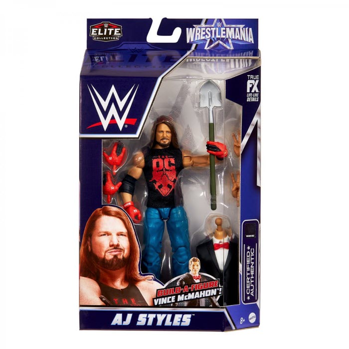 WWE Elite WrestleMania 38 - AJ Styles (Build Vince McMahon)