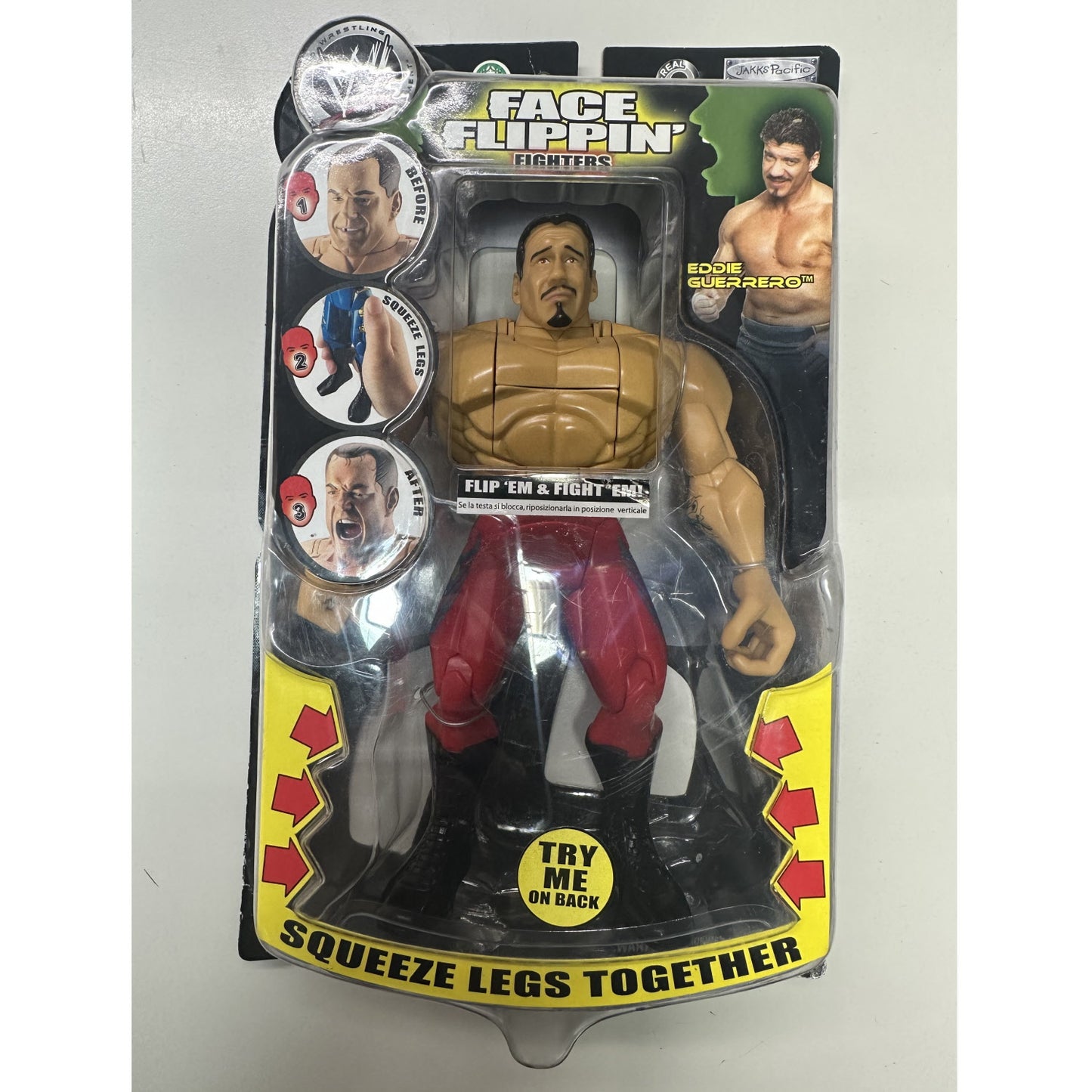 WWE Face Flippin Fighters - Eddie Guerrero (Altezza 20cm)