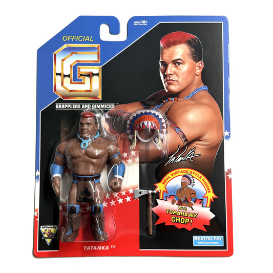 Retro Hasttel Grapplers & Gimmicks - Tatanka (Blue)