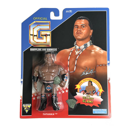 Retro Hasttel Grapplers & Gimmicks - Tatanka (Black Heel)