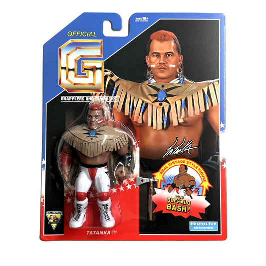 Retro Hasttel Grapplers & Gimmicks - Tatanka (White)