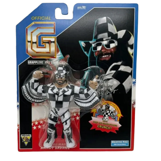 Grapplers & Gimmicks - Retro - Macho Man (Black & White Full Gear)