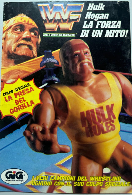 Pubblicità originale 1991 *13x18cm* WWF Hasbro - Hulk Hogan (Ritaglio originale da "Topolino")